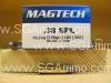 50 Round Box - 38 Special 158 Grain LRN Magtech Ammo - 38A